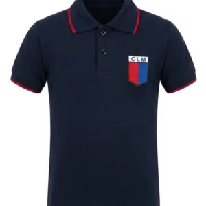 REMERA POLO AZUL M/C MISERICORDISTA