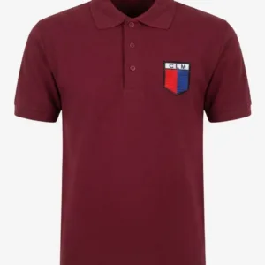 REMERA POLO BORDÓ M/C MISERICORDISTA